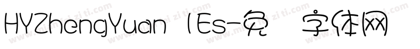 HYZhengYuan lEs字体转换